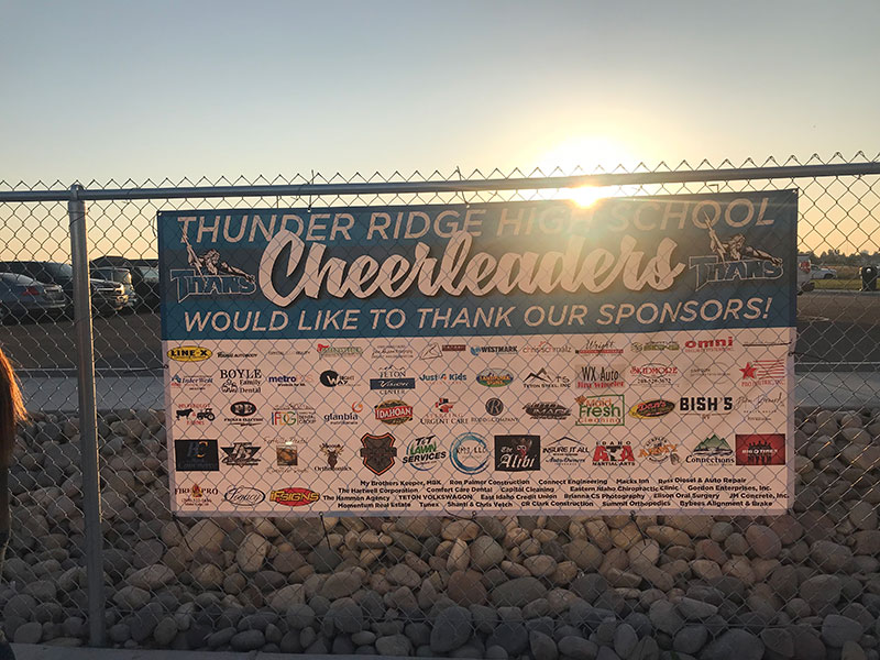 Cheerleaders Banner - signs idaho falls